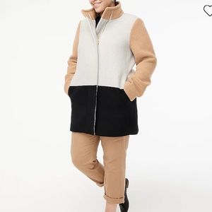NWT J. Crew Factory Colorblock City Coat